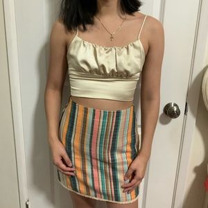 Mulitcolored Mini Skirt